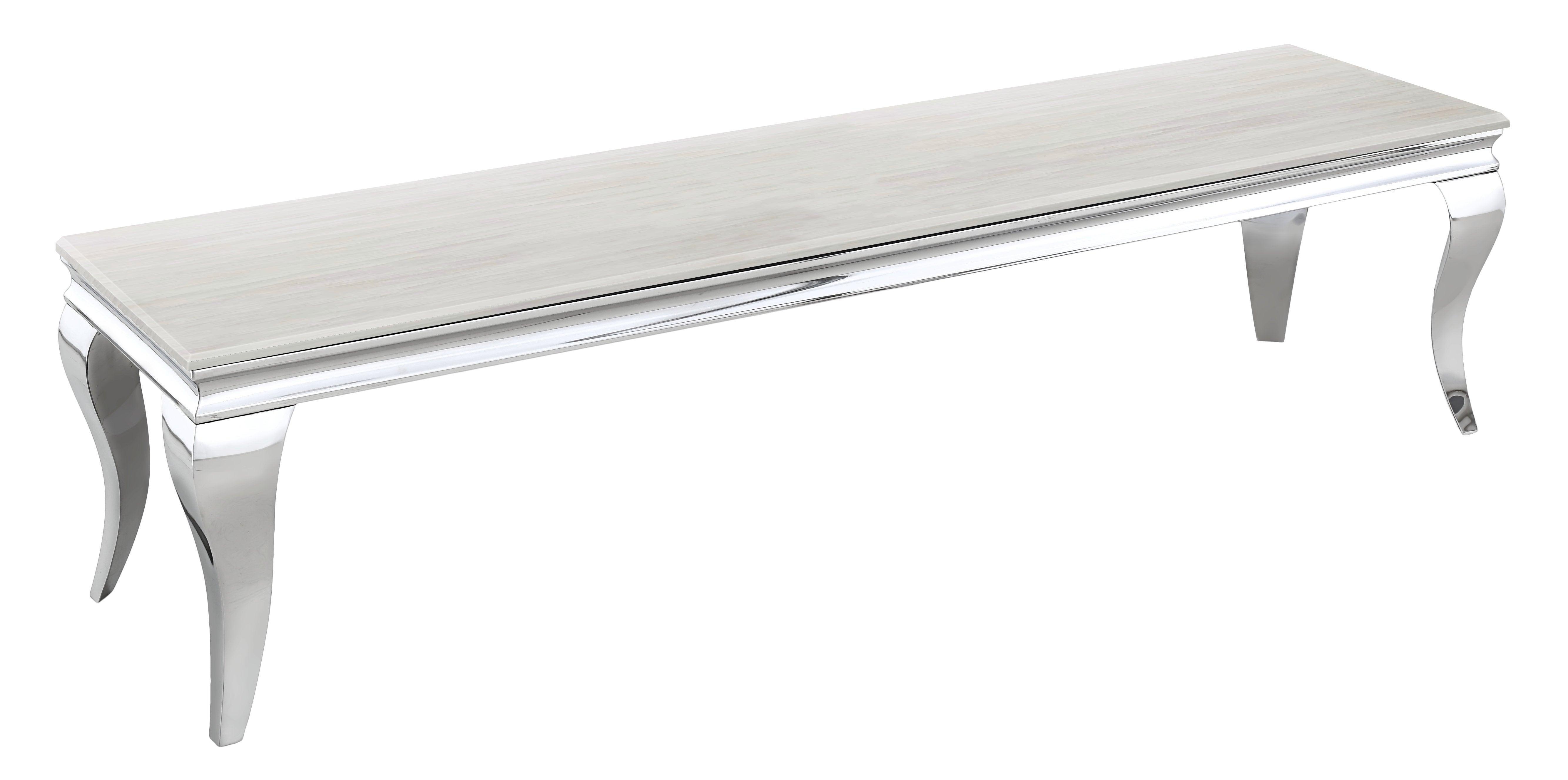 Zoom TV Unit - Stainless Steel Base with Glass and Marble Top Options - The A2Z Furniture