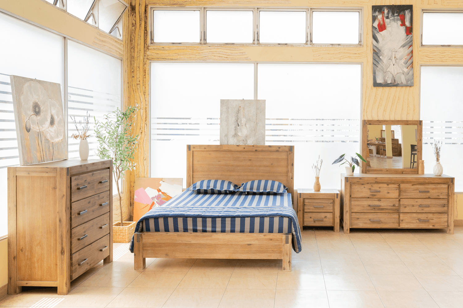 The A2Z Furniture: Coastal Bed Frames GC | Acacia, Pine, Oak