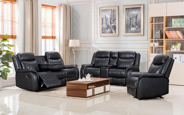 Relax in Style with the Sunshine Air Leather Recliner Lounge Set