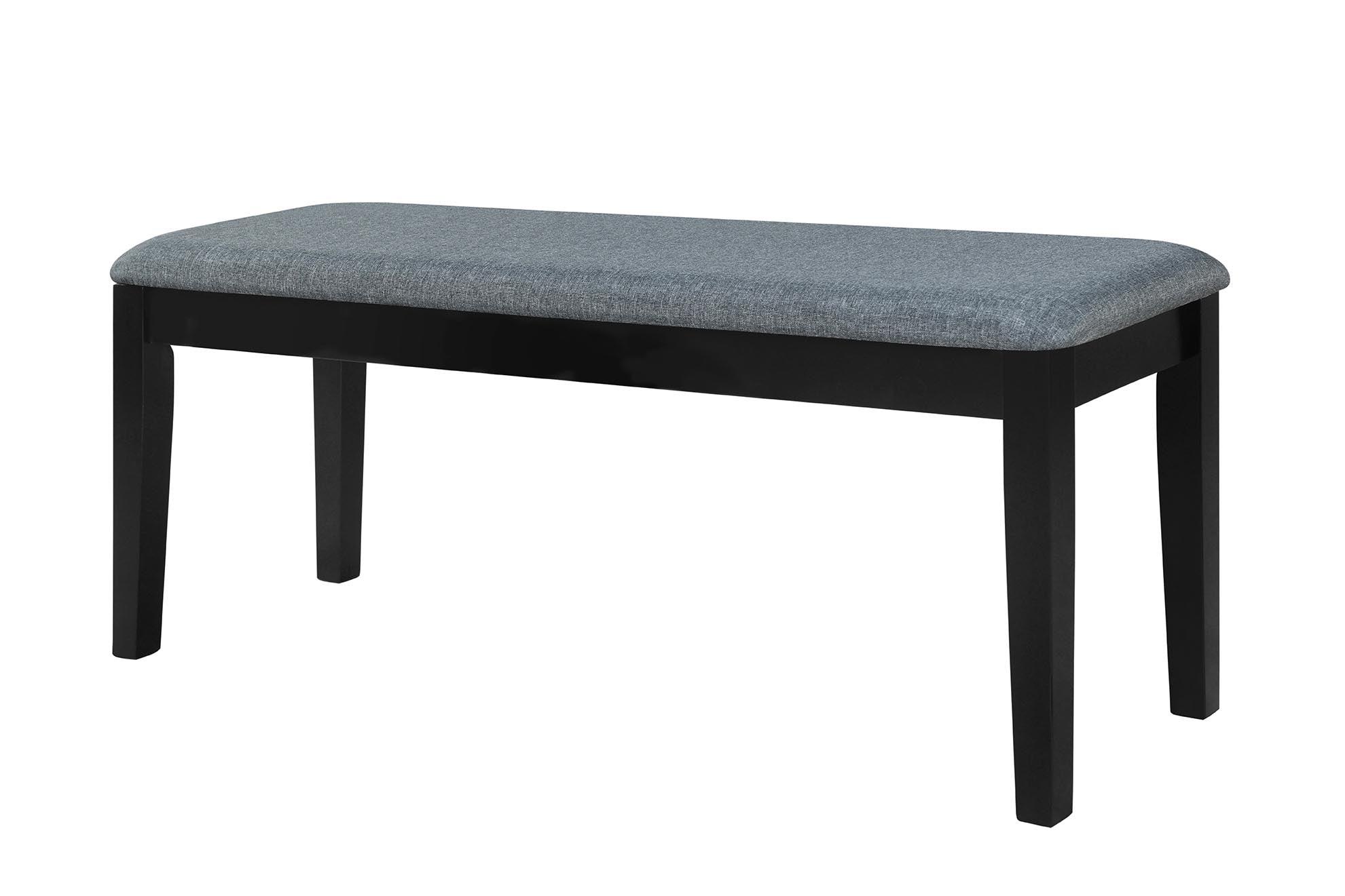 Grey Upholstered Bedroom Bench