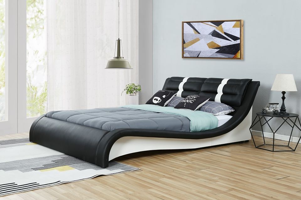 Modern PU Leather Bed Frame - The A2Z Furniture