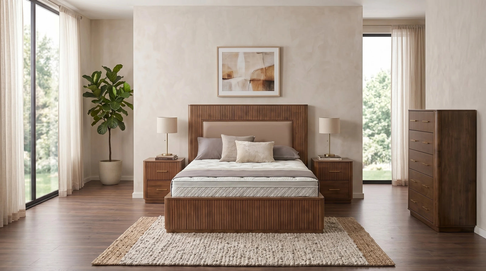Cannon 4 Piece Tallboy Bedroom Suite