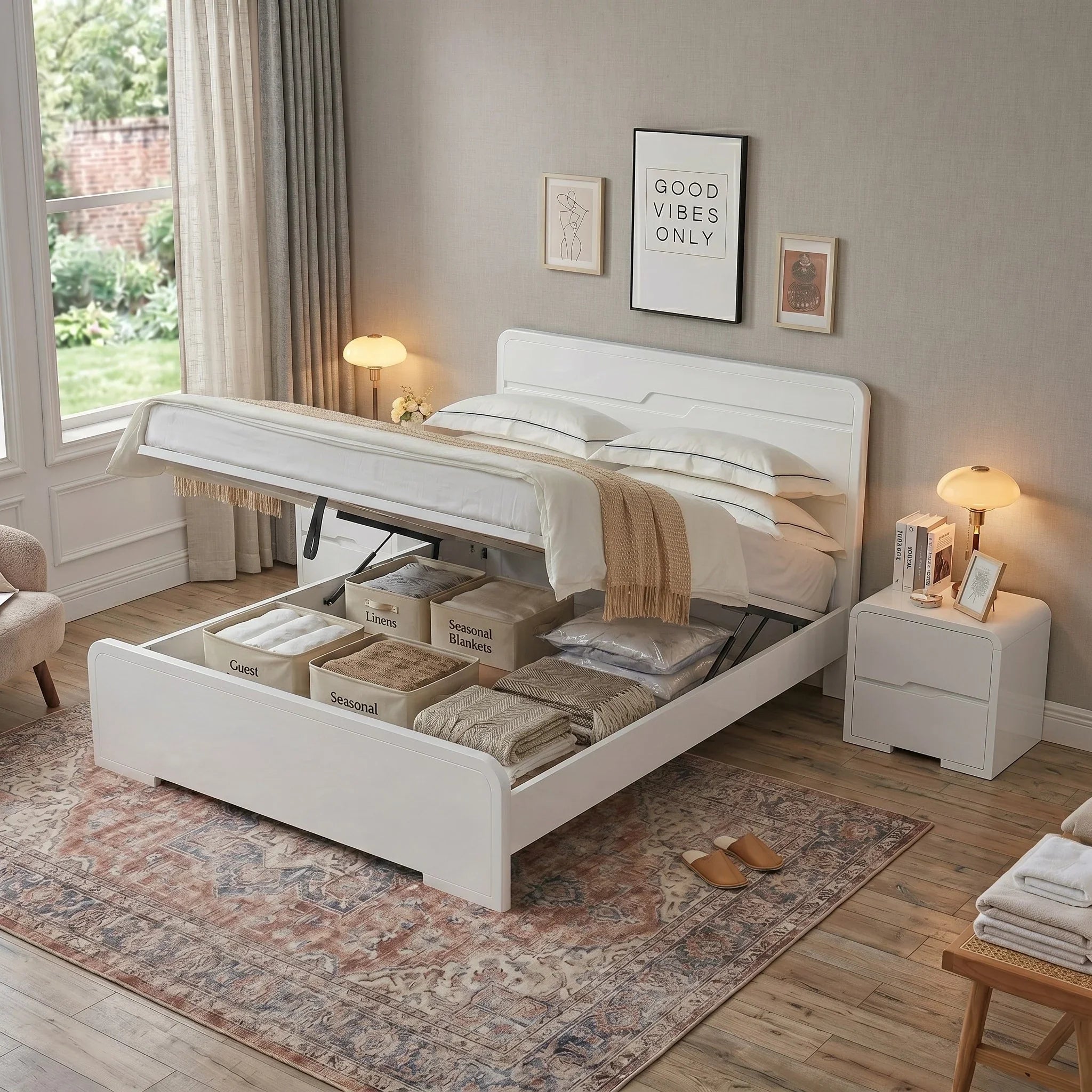 Carinda Gas Lift Bed Frame