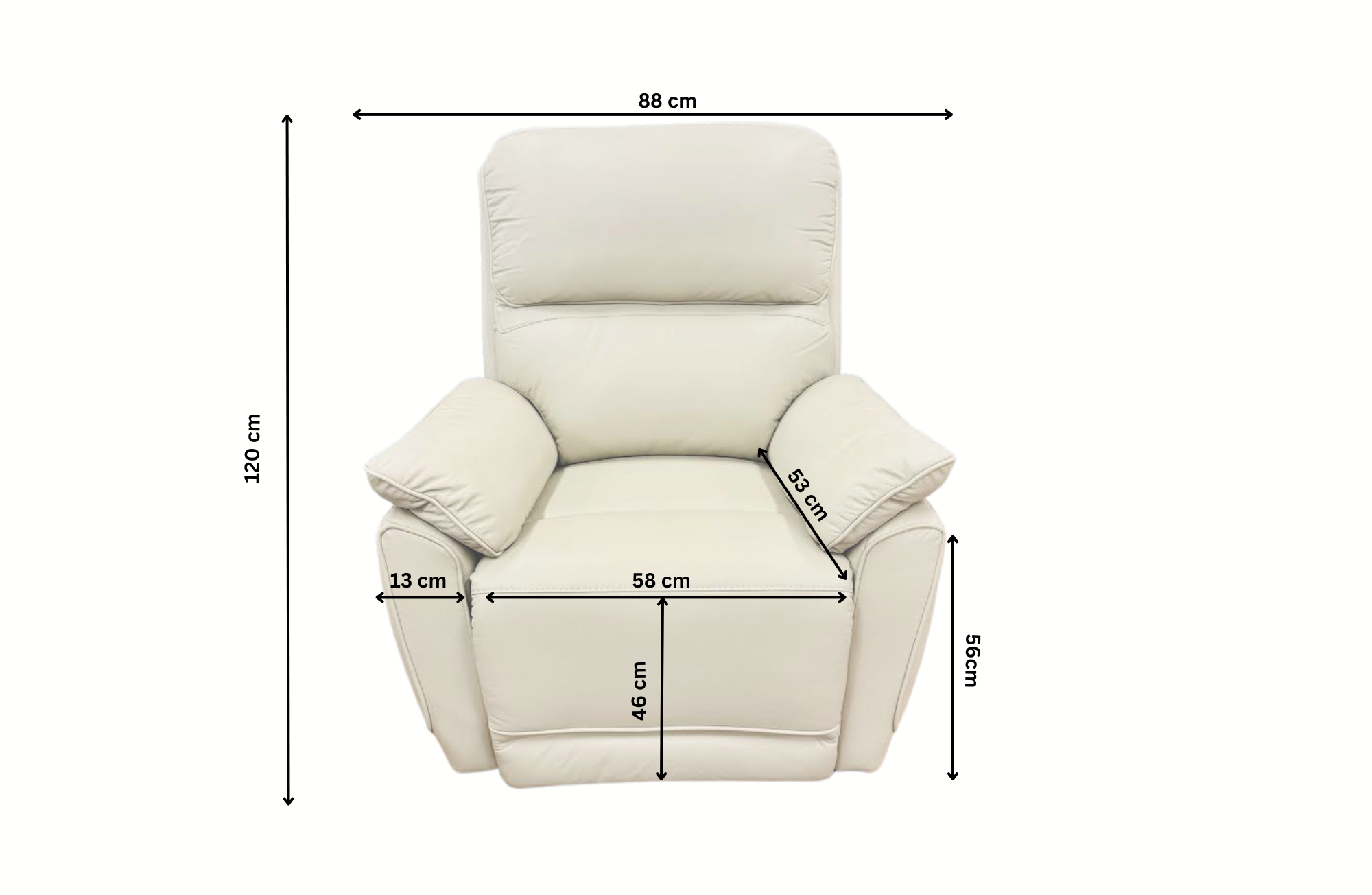 Swan Leather Recliner Chair