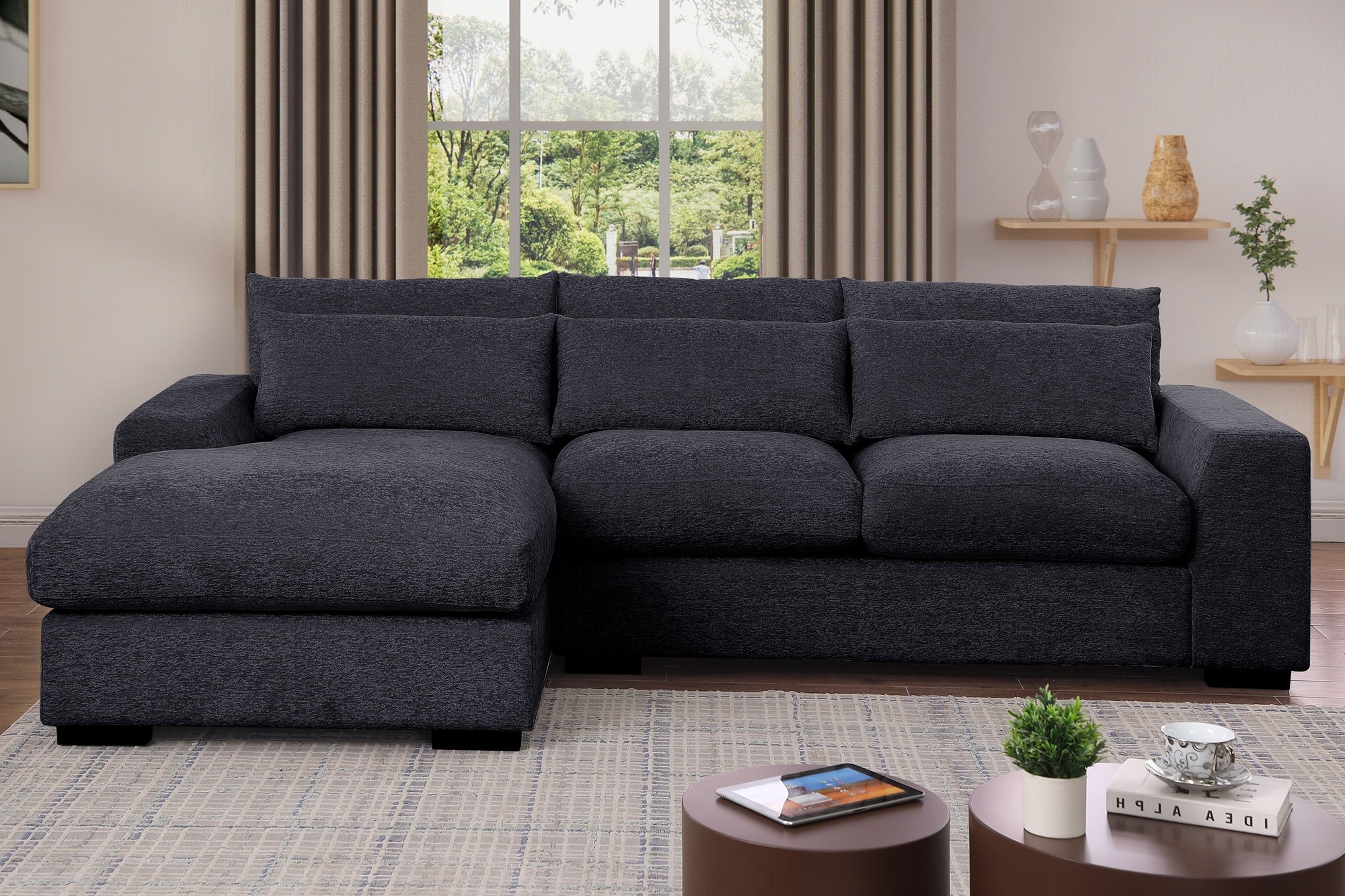 Grey Couch With Chaise Lounge Spartan Double Chaise Lounge – Home