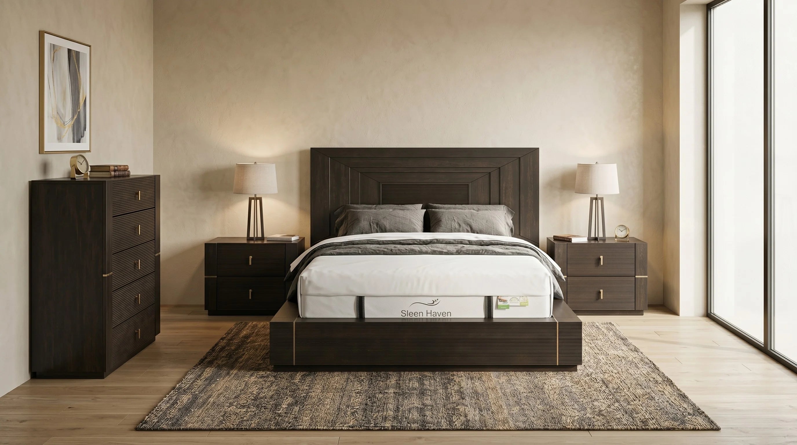 Chandler 4 Piece Tallboy Bedroom Suite