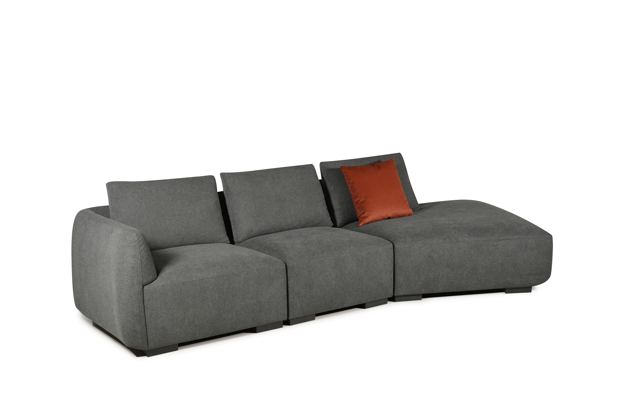 Omega Curved 3-Seater Sofa