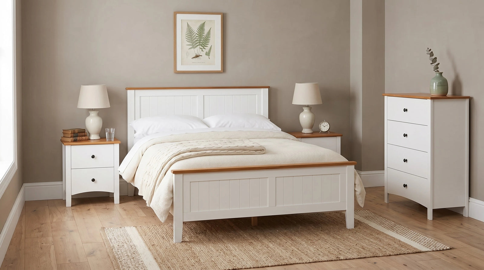 Courtney 4 Piece Tallboy Bedroom Suite