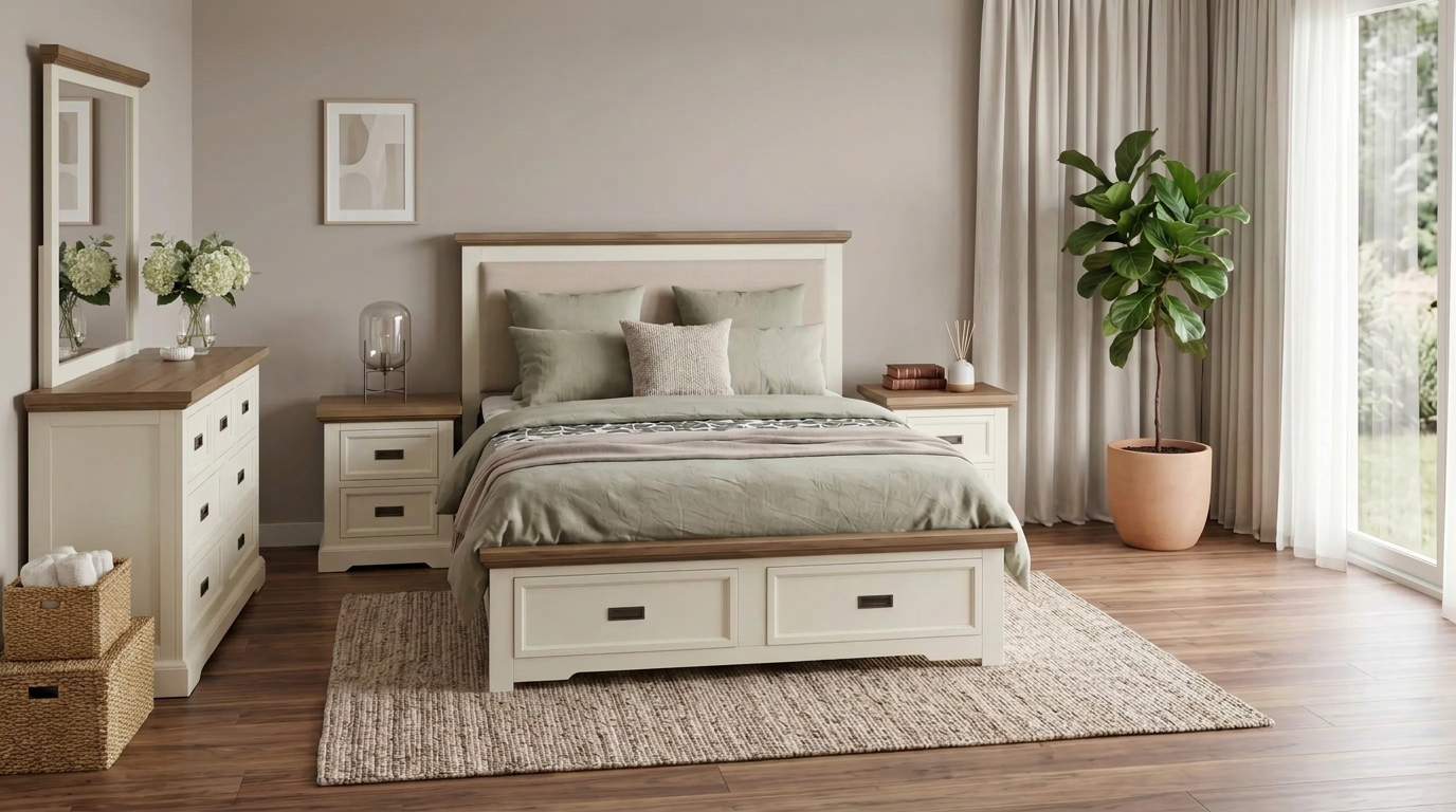 Jericho 4 Piece Dresser Bedroom Suite