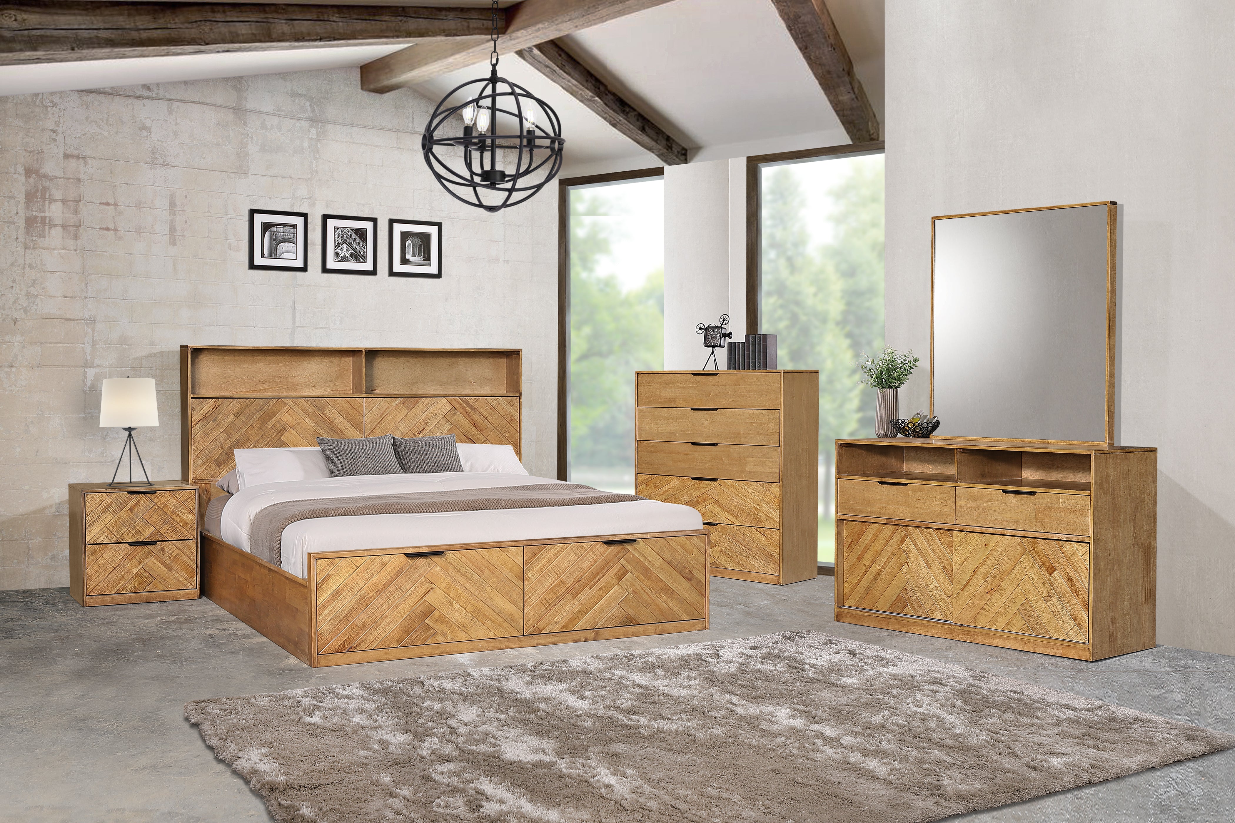 Cleveland Bookcase Bed Frame