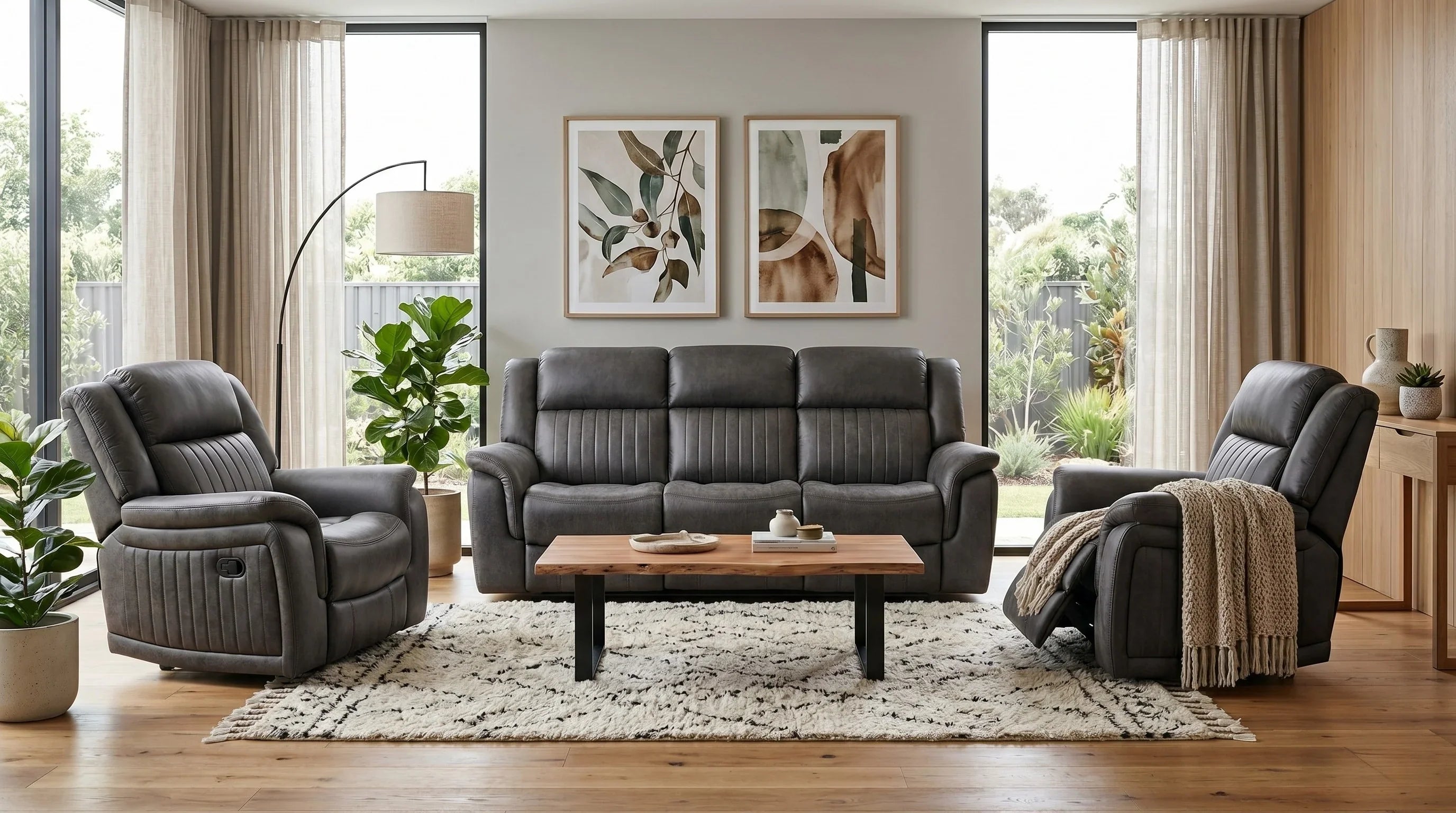 Beach 3+1+1 Manual Recliner Package
