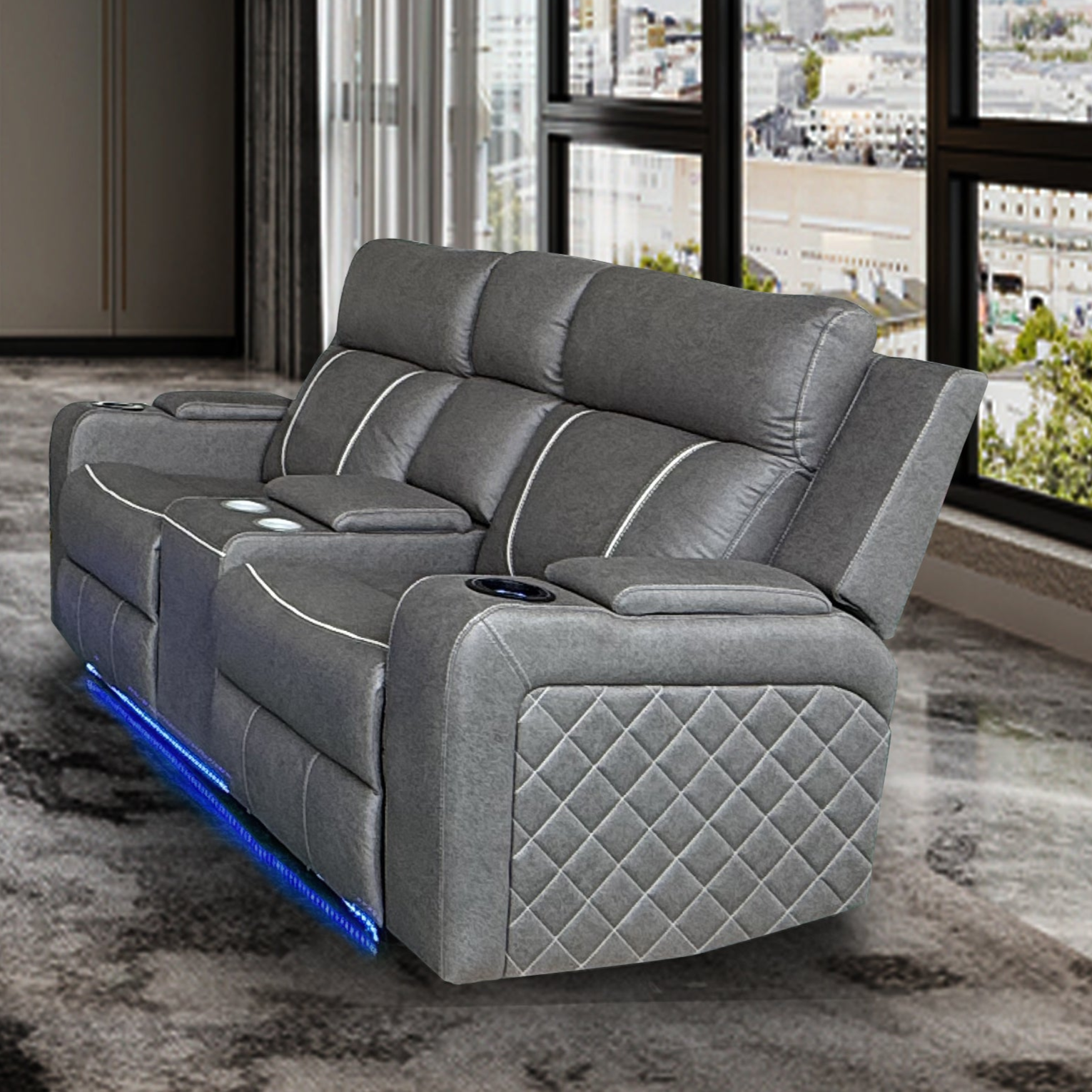 Broom 2 Seater Recliner Lounge