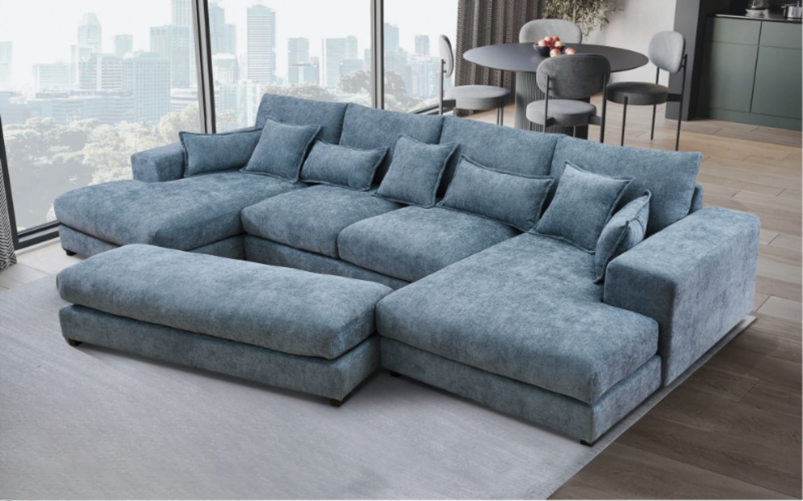 Easton Corner Sofa with Ottoman