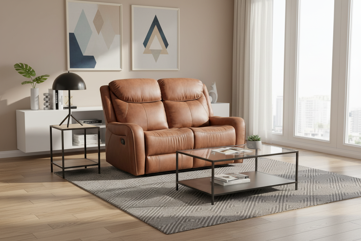 Milano 2 Seater Recliner Lounge