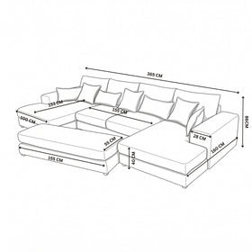 Easton Corner Sofa with Ottoman