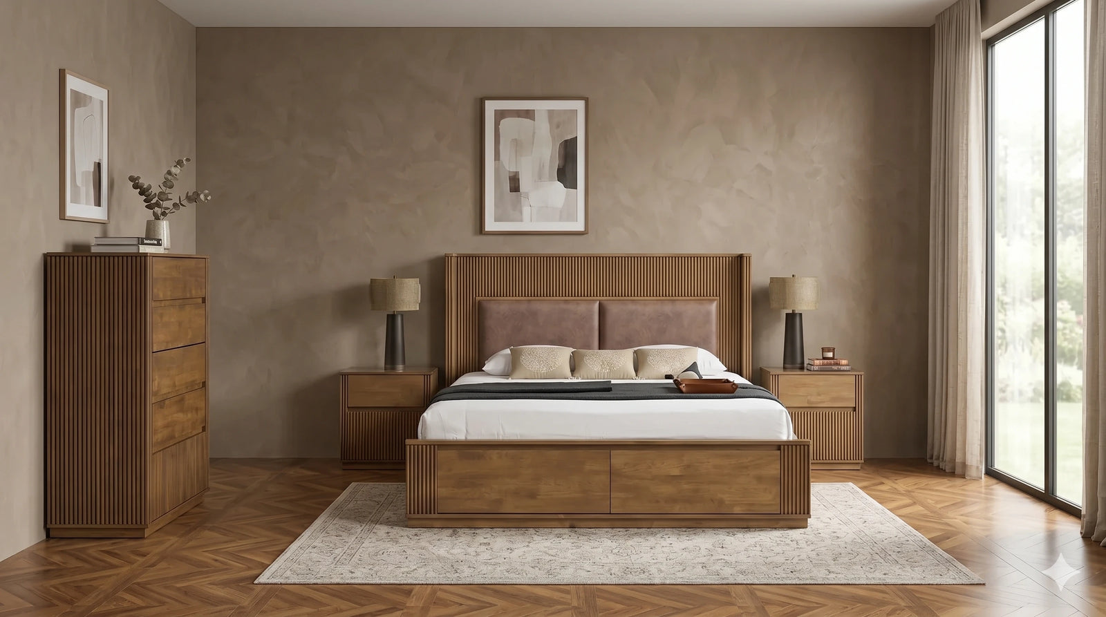 Clifton 4 Piece Tallboy Bedroom Suite