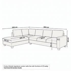 Signature Corner Sofa with Chaise