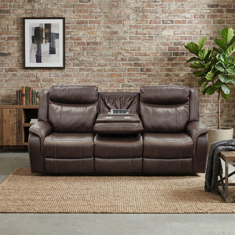 Sunshine 3 Seater Air Leather Electric Recliner Lounge