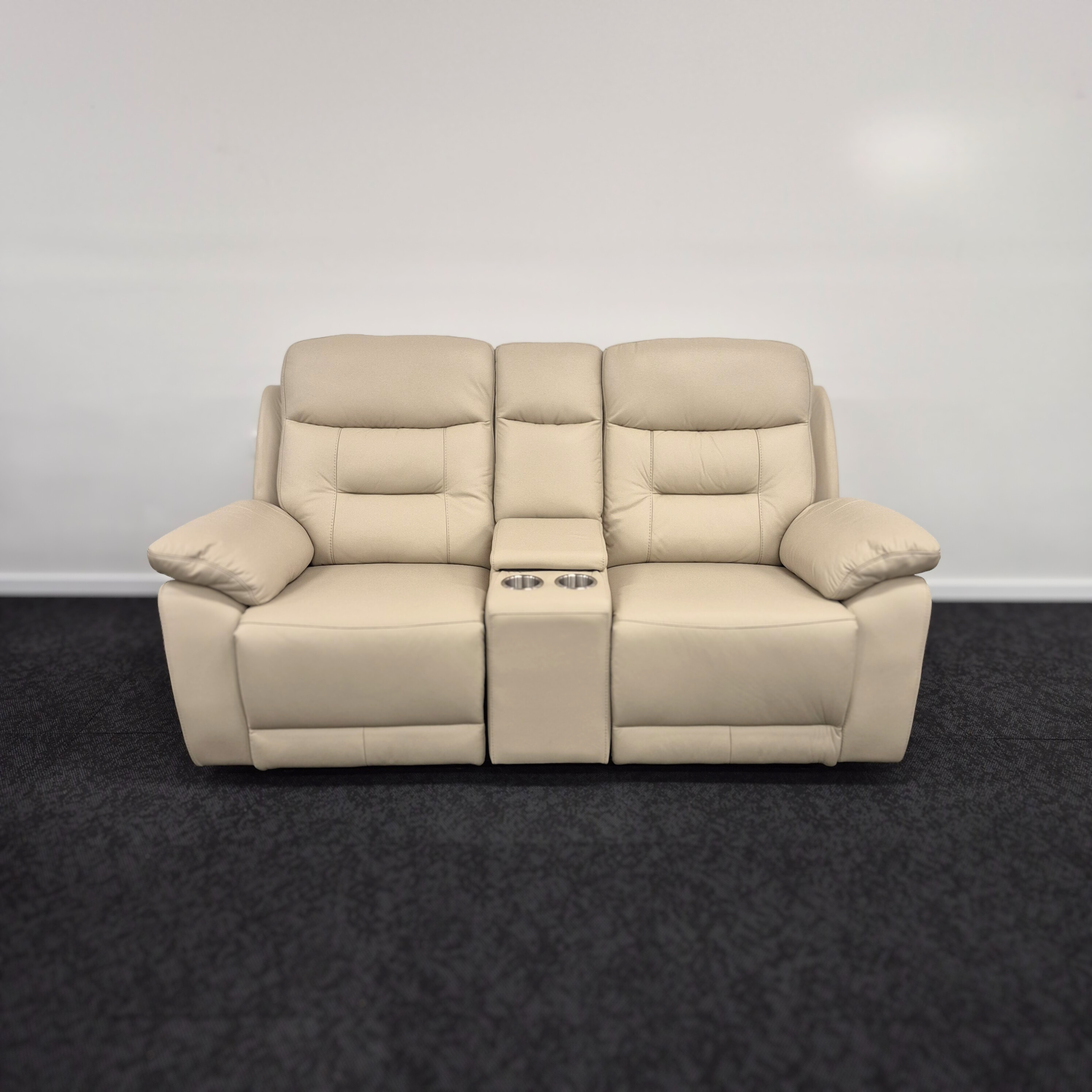 Lemington 2 Seater Leather Recliner Lounge