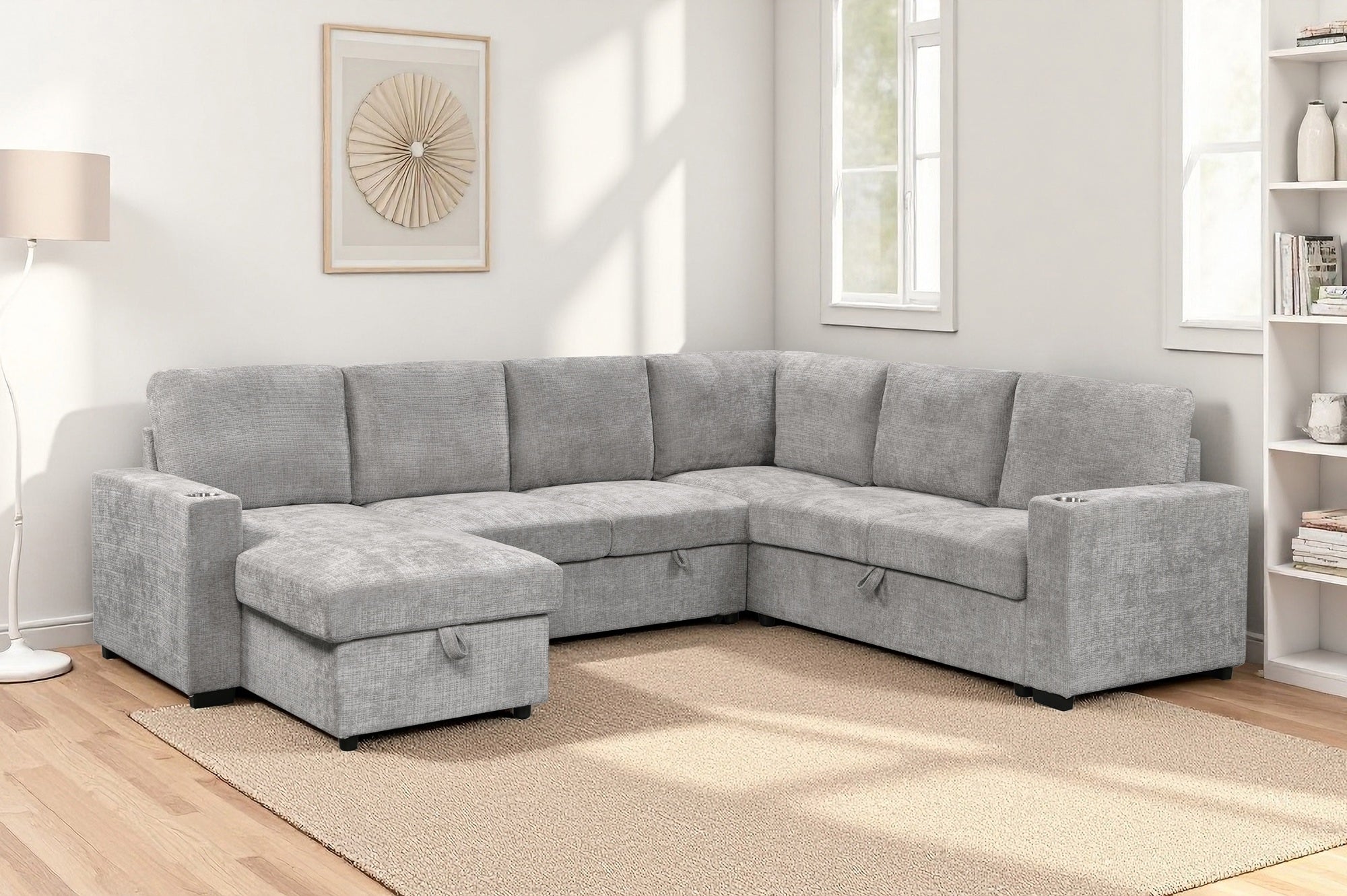 Springbrook Corner Sofa Bed with Storage