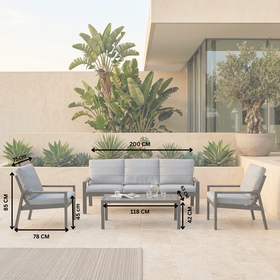 Panama 4 Piece Outdoor Sofa Set
