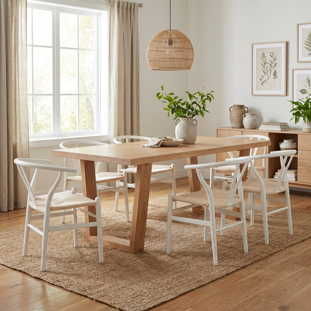 Airlie 7 Piece Dining Set styled in a modern dining room