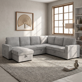 Springbrook Corner Sofa Bed with Storage