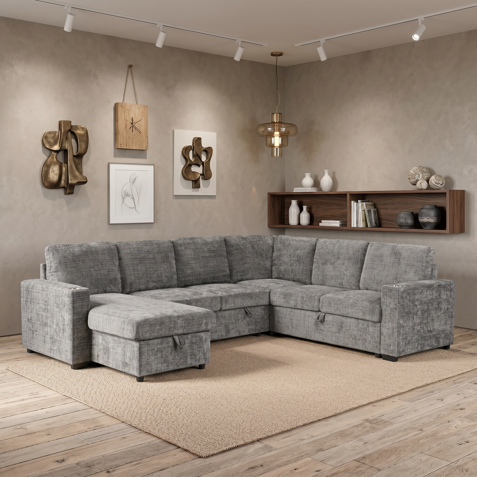 Springbrook Corner Sofa Bed with Storage