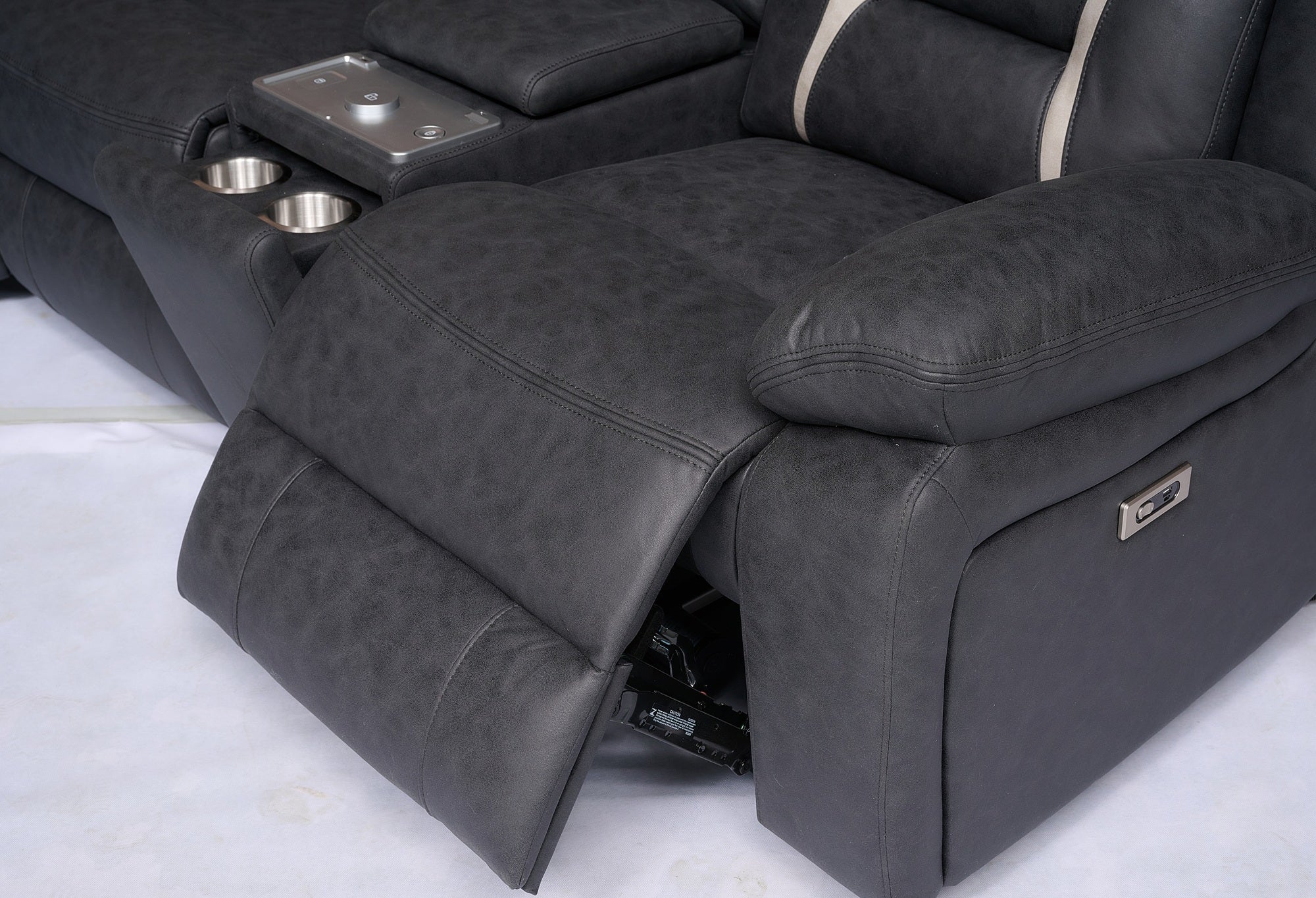 Sapphire Fabric Electric Corner Recliner