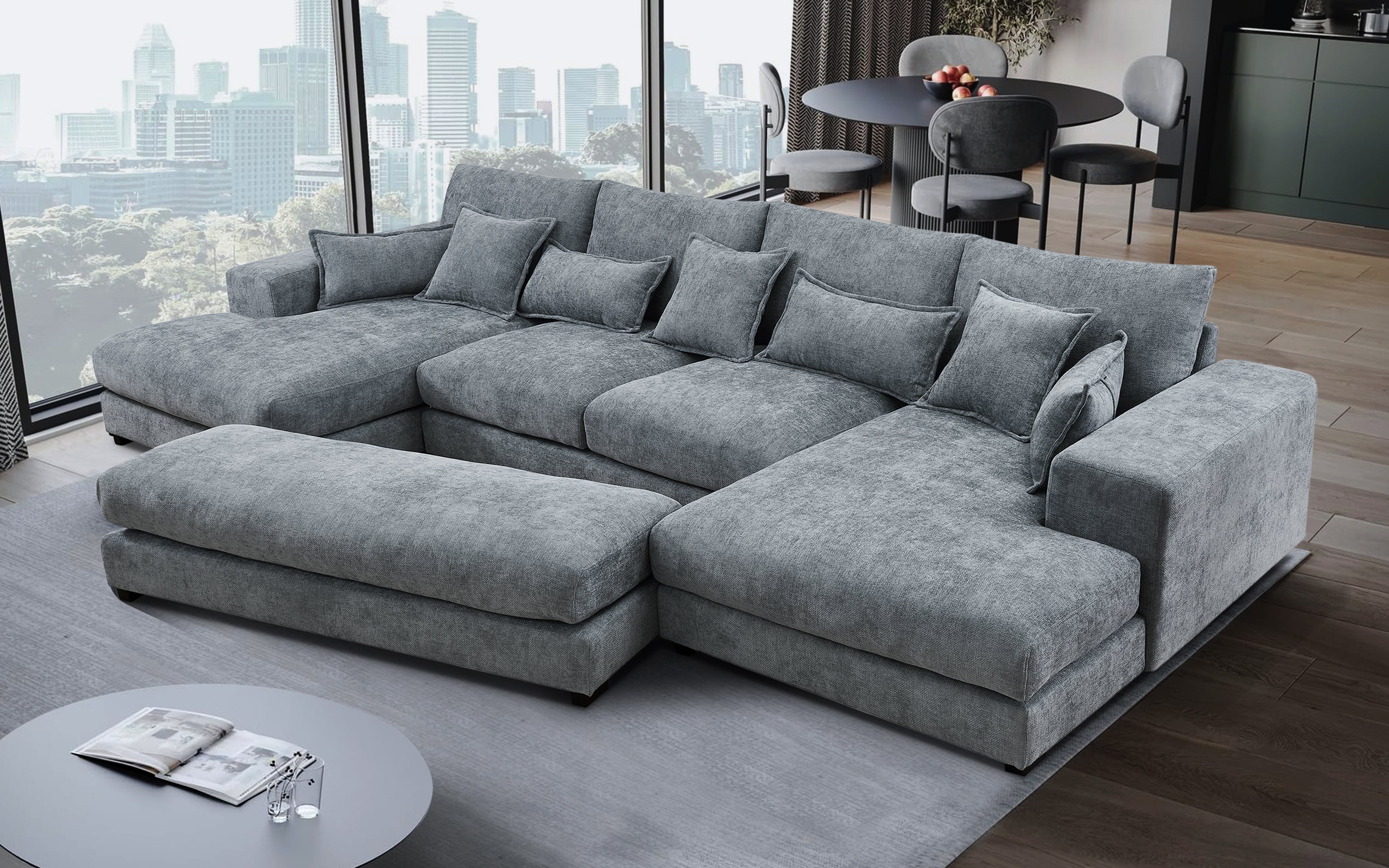 Easton Corner Sofa with Ottoman