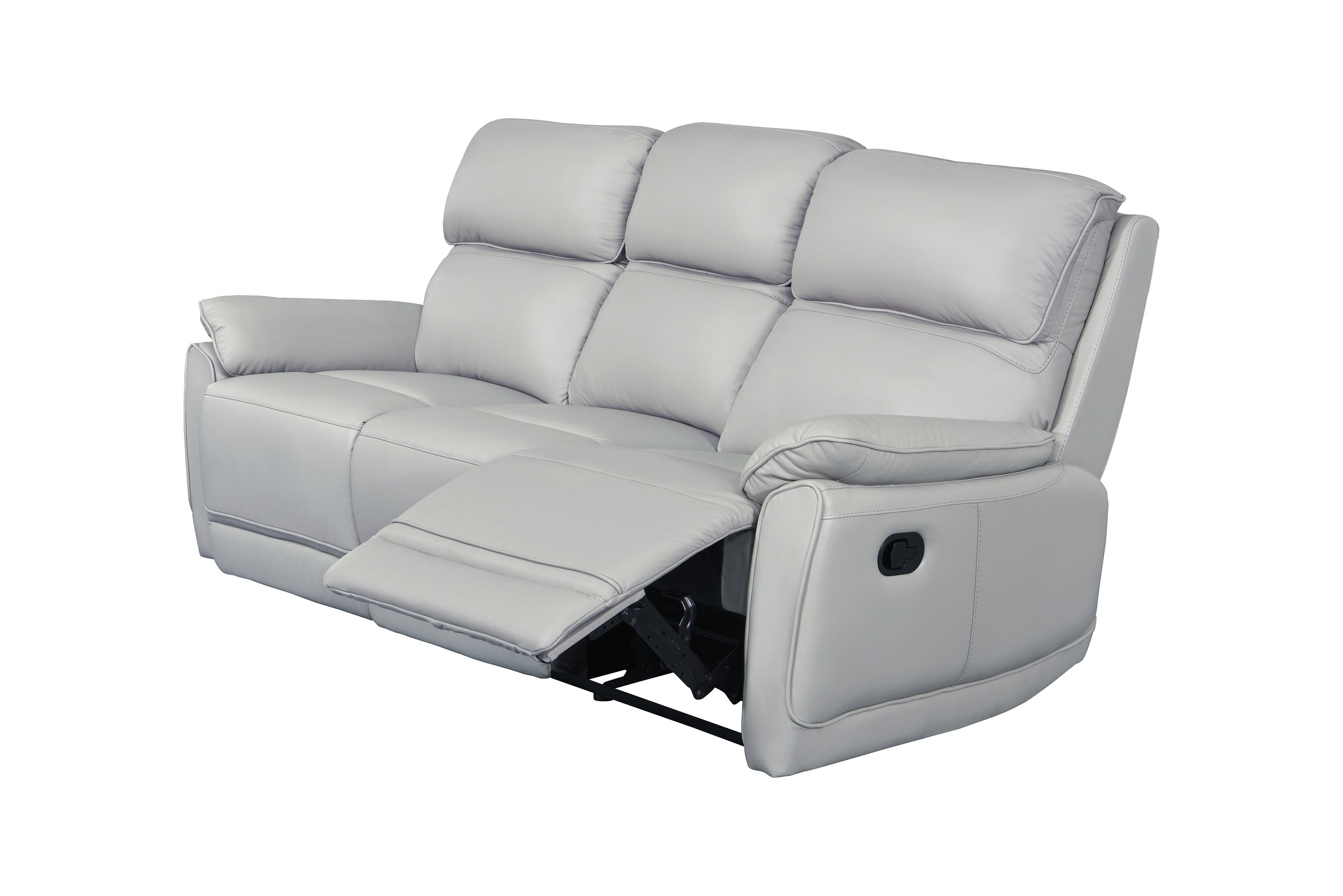 Swan 3 Seater Leather Recliner Lounge