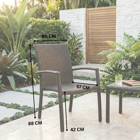 Sanbria Outdoor Stacking Dining Chair