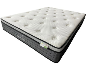 Mattress with brand logo on a white background