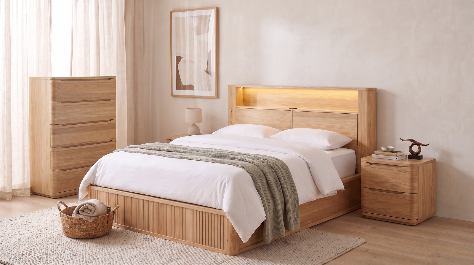Canberra 4 Piece Tallboy Bedroom Suite