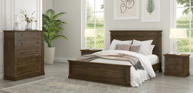 Whyalla Queen Bed Frame in Smoked Wood Finish

