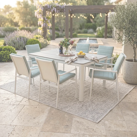 Astra Outdoor 7 Piece Dining Set dimension diagram base