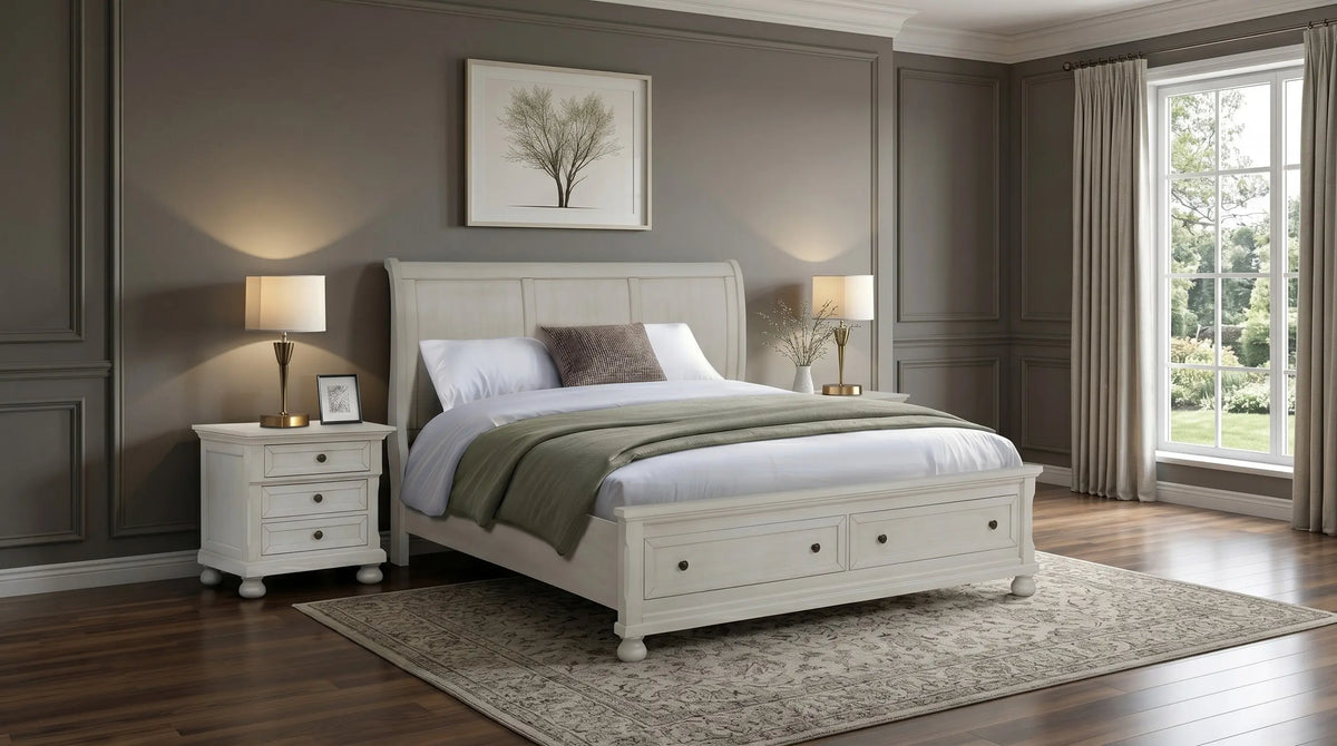 Canada 3 Piece White Bedroom Suite