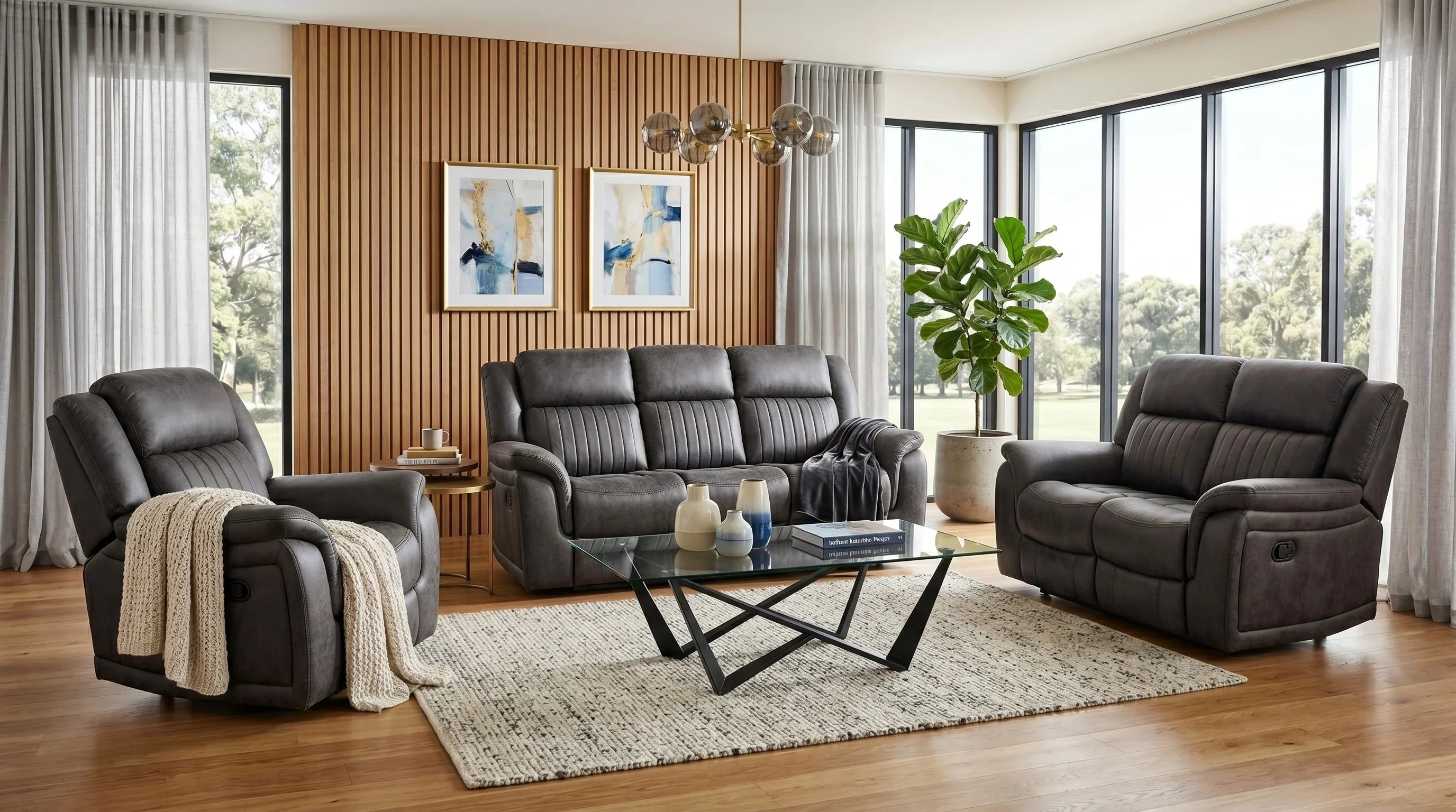 Beach 3+2+1 Manual Recliner Package