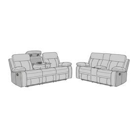Bentley 3+2 recliner set diagram — 3 Seater 210 cm long, 2 Seater 190 cm long, both 90 cm deep with a 48 cm seat height and 100 cm total height