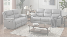 Bliss Manual 3+2 Charcoal Recliner Package dimension diagram — measurements coming soon