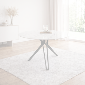 Bondi round dining table dimension diagram — 100 cm diameter, 76 cm high