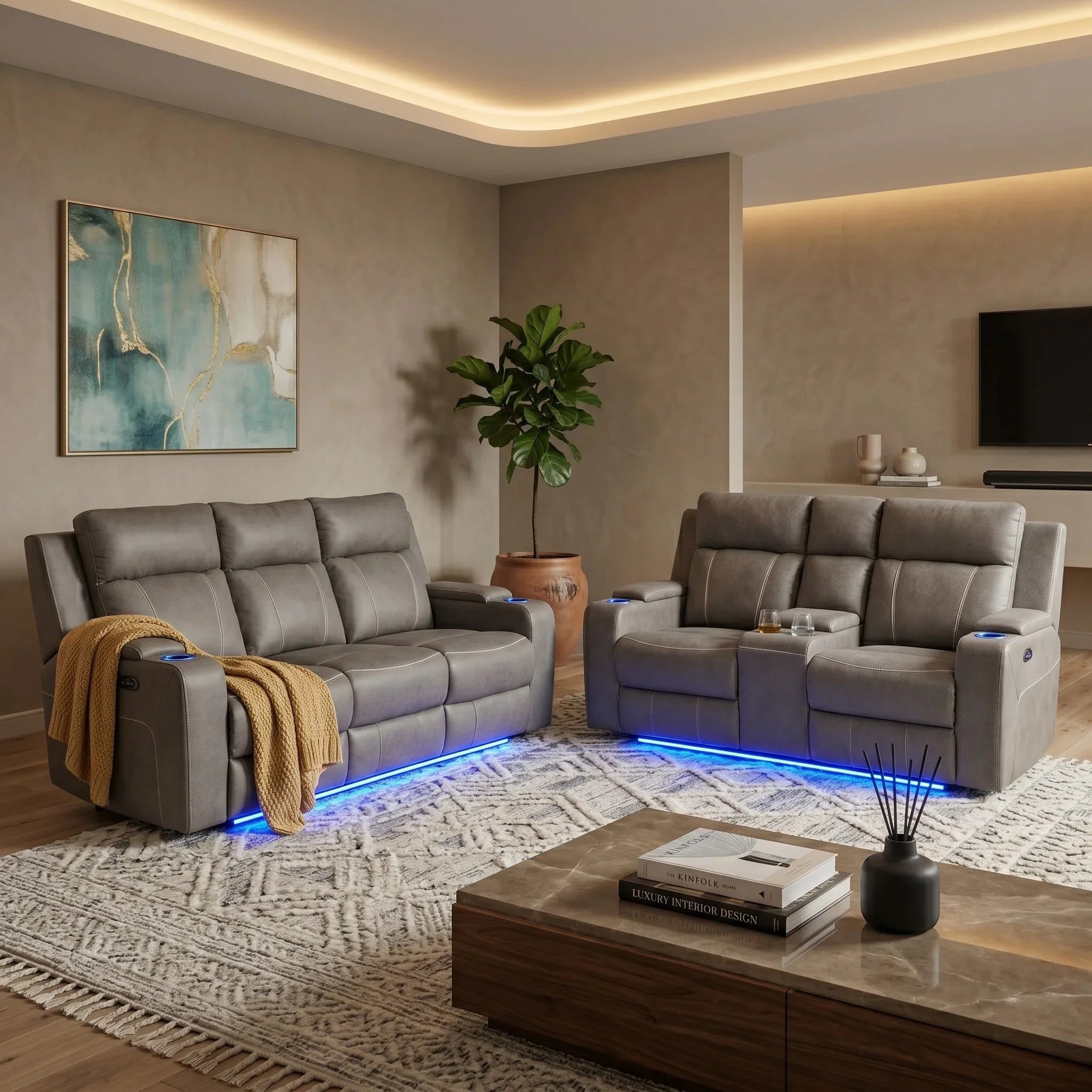 Broom Electric 3+2 Recliner Package