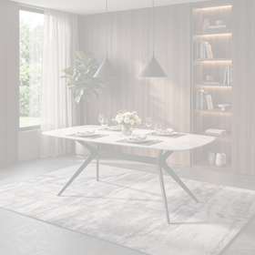 Calvin dining table dimension diagram — 160 cm long, 90 cm wide, 76 cm high