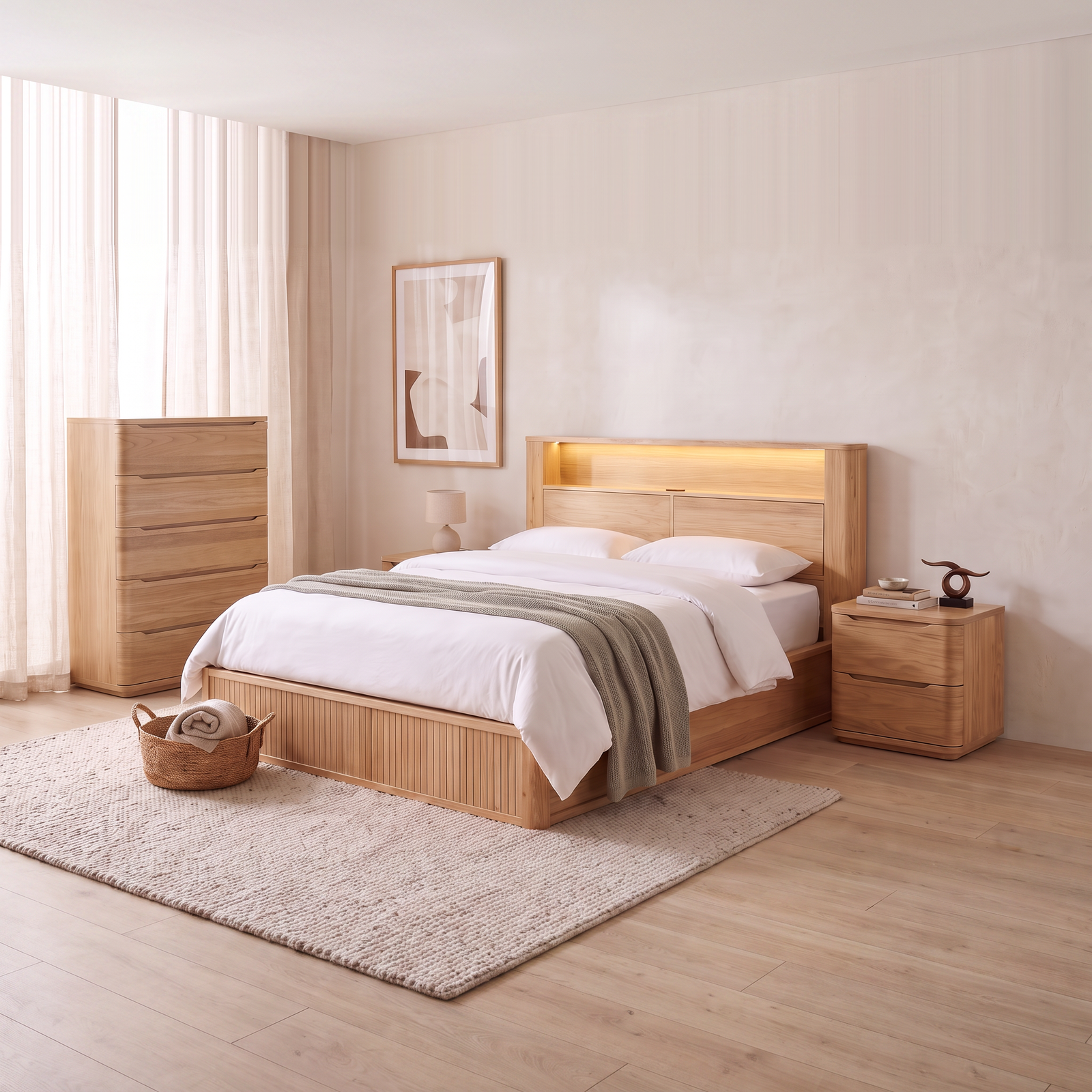 Canberra 4 Piece Tallboy Bedroom Suite