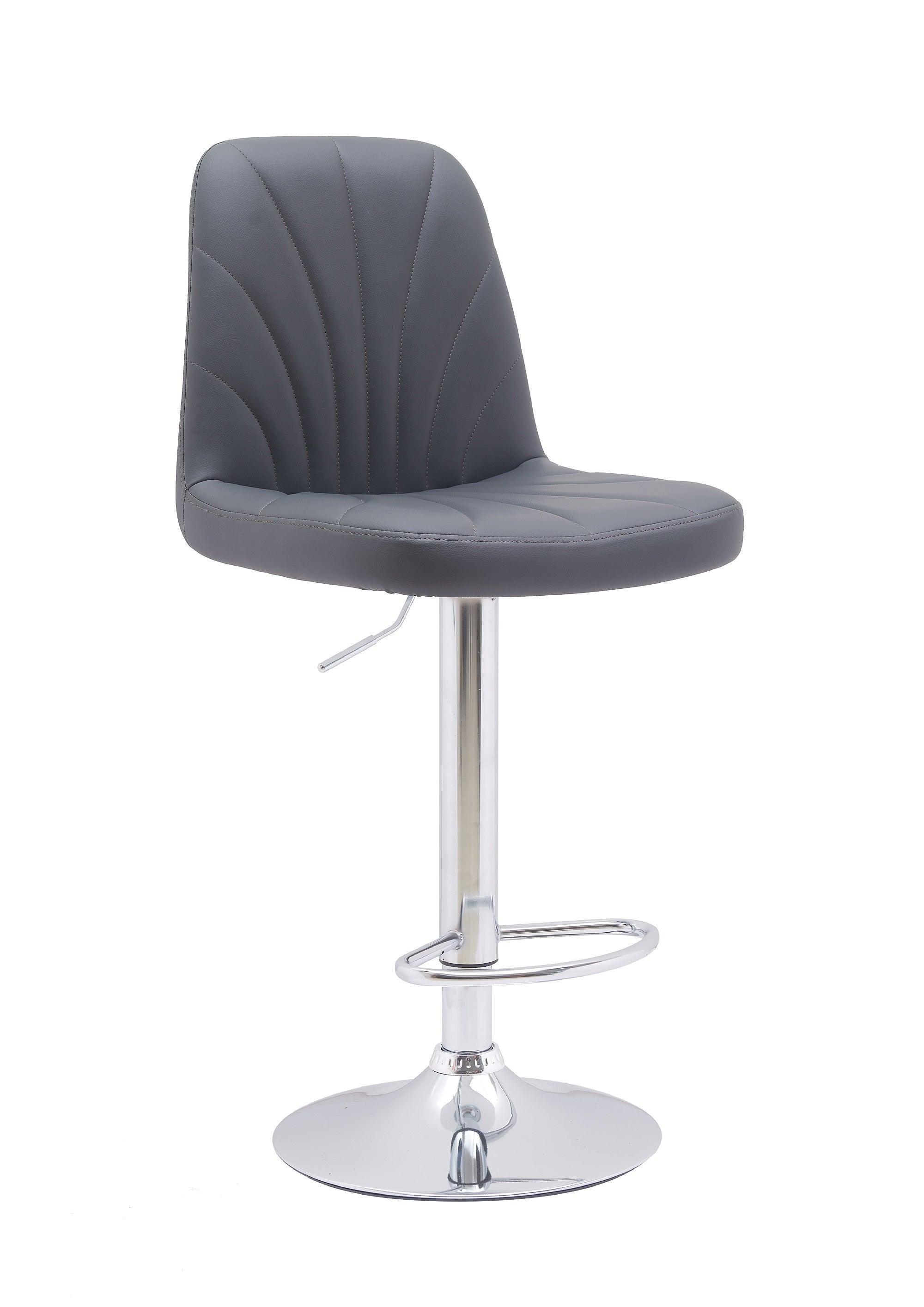 Black PU Leather Bar Stools - The A2Z Furniture