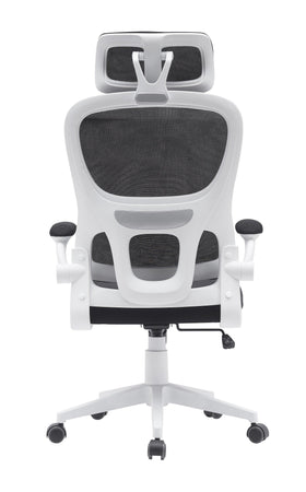 Black mesh ergonomic office chair with sleek design