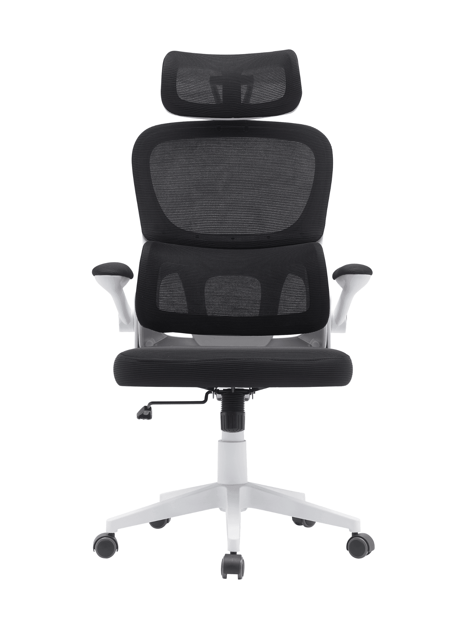 Black mesh ergonomic office chair with sleek design
