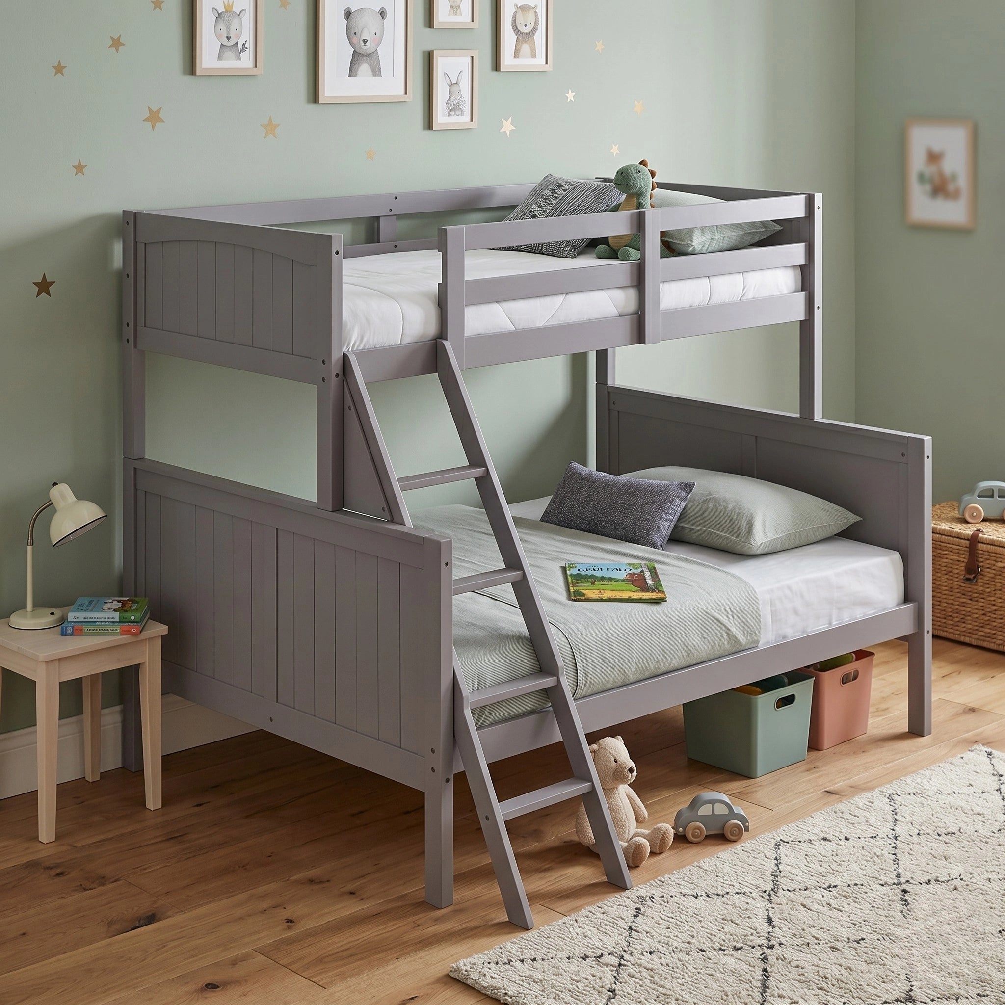 Neves Single Over Double Bunk Bed