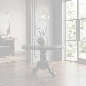 Daliya Round Dining Table dimension diagram - 100 cm diameter, 77 cm high