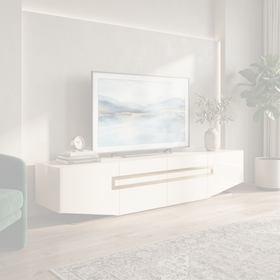 Danna Tempered Glass TV Unit dimension diagram — 200 x 40 x 41 cm